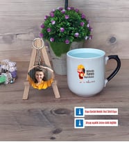 Mühendisler Günü Hediyesi Kupa Bardak Beyaz ve Fotoğraflı Ahşap Anahtarlık Hediye (Model 10)
