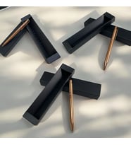 Kişiye Özel İsimli Kutulu Metal Tükenmez Kalem Set (Altın)