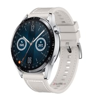 Sneezy Huawei Watch Ultimate - Watch Buds 22mm Uyumlu Dikiş Desenli Dokuma Silikon Kordon (Günışığı)