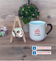Anestezi Teknikeri Kupa Bardak Beyaz ve Fotoğraflı Ahşap Anahtarlık HediyeTıp Bayramı Hediyesi (Model 10)