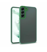Samsung Galaxy S22 Plus Kılıf Case, Kamera Lens Korumalı Elektroplatin Kaplama Sert PC Koruyucu Colourful Platinum Serisi (Yeşil)