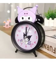 Kuromi Metal Masa Saati - Çalar Saat (Pembe)