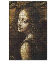 Cakapuzzle Kıvırcık Saçlı Buğulu Bakışlı Genç Kadın Puzzle Yapboz MDF (Ahşap) (255 Parça)