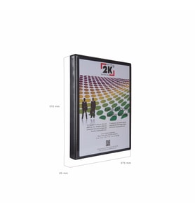 FİRMA EVRAK SUNUM KLASÖRÜ A4 PVC 2 CM 2 HALKALI (150 YAPRAK) 25,5X32 CM (Siyah)