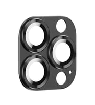 Uyumlu Model Apple iPhone 13 Pro Kamera Lens Koruyucu Çerçeveli Koruyucu CL-03 (Siyah)