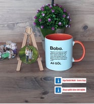 Baba Kupa Bardak Beyaz ve Fotoğraflı Ahşap Anahtarlık Hediye (Model 13)