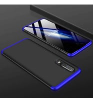 Huawei P30 Kılıf Zore Ays Full Koruma Kılıf (Siyah-Mavi)