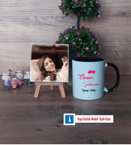 Öğretmene Hediye Fotoğraflı Dekoratif Taş, Kupa Bardak Beyaz Hediye Öğretmenler Günü Hediyesi (Model 11)