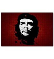 Cakapuzzle Che Guevara Kırmızı Zemine Gölge Sanatı  Puzzle Yapboz MDF (Ahşap) (500 Parça)