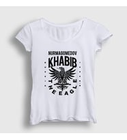 Presmono Kadın Sarı Eagle V2 Ufc Khabib Nurmagomedov T-Shirt 310841tt (Beyaz)