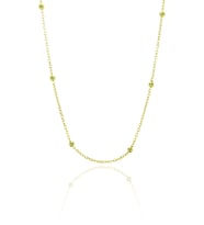Kadın Gümüş Top Top Zincir DGN20487 (Gold)