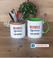 Rehber Öğretmen Kalemlik, Kupa Bardak T Kişiye Özel Hediye (Model 14)