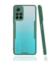 Xiaomi Poco M4 Pro 5G Kılıf Parfe Kenarları Pastel Renk Silikon (Koyu Yeşil)