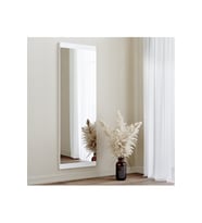 Tarz Design 40x120 cm Safir Meşe Dekoratif duvar salon koridor ofis Boy Aynası (Beyaz)