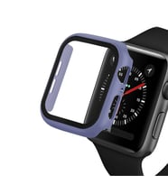 Apple Watch ile Uyumlu 3/4/5 Serisi 38MM/40MM 360 Derece Ekran Koruyucusu (Lila)