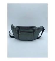 NahitaTyana Unisex Siyah Çok Cepli Hakiki Deri Freebag Bel Çantası (Yeşil)