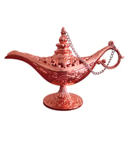 Sihirli Lamba Alaattin Bakır Buhardanlık- Tütsülük - 5 Renk- Küçük Boy (Rose)
