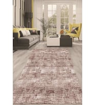 Dijital Kaymaz Taban Yıkanabilir Modern Renkli Salon Halısı Mutfak Halısı Yolluk ND-HT-565 (Kahverengi)
