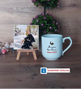 Arapça Öğretmeni Fotoğraflı Dekoratif Taş, Kupa Bardak Beyaz Hediye Öğretmenler Günü Hediyesi (Model 5)