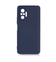 Xiaomi Redmi Note 10S Kılıf Lansman Tasarım İç Yüzeyi Kadife Silikon (Lacivert)