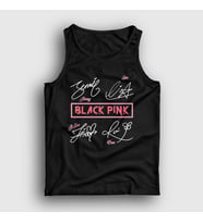 Presmono Unisex Beyaz Tanda Tangan Blackpink Atlet 294080tt (Siyah)