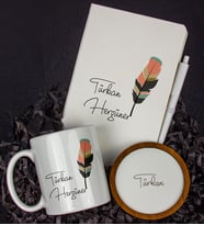 Kişiye Özel Defter Kalem Kupa Ve Bardak Altlığı Hediye Seti 103694 (Model 3)