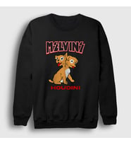 Presmono Unisex Beyaz Houdini Melvins Sweatshirt 447568tt (Siyah)