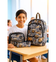 NewBag ERKEK SIRT OKUL ÇANTASI-3'LÜ SET  (YENİ SEZON) (Gri)