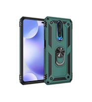 Mopal Redmi K30 6.67 inc Yüzüklü Tank Telefon Kılıfı (Çimen Yeşili)