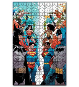 Cakapuzzle Süper Kahramanlar ve Anti Süper Kahramanlar Puzzle Yapboz MDF (Ahşap) (255 Parça)