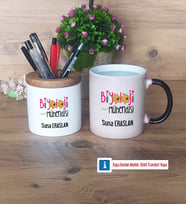 Biyoloji Mühendisi Kalemlik, Kupa Bardak T Kişiye Özel Hediye (Model 3)