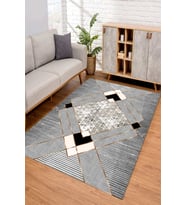 Dijital Kaymaz Taban Yıkanabilir Renkli Salon Halısı Mutfak Halısı Yolluk ND-SD-1180 (Vizon)