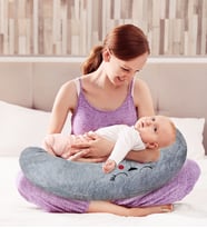 Bebek Emzirme Destek Ve Oturma Minderi Yastığı (Gri)