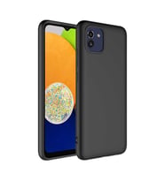 Galaxy A03 Kılıf Zore Mara Lansman İç Yüzeyi Kadife Kılıf (Siyah)