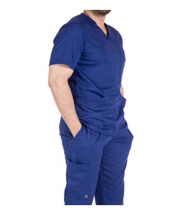 PROF Medikal Giyim Doktor Hemşire Scrubs Cerrahi Alt Parçası Likralı Yüksek Kalite Hastane Üniforması 'Rio Grande (Kraliyet Mavisi)