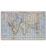 Cakapuzzle Keşifler Çağı Dünya Harita 1340 1600 Arası Puzzle Yapboz MDF (Ahşap) (500 Parça)