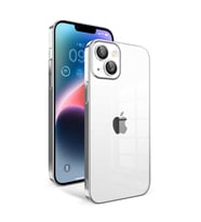 iPhone 14 Plus Kılıf Garaj Kenarları Renkli Kamera Korumalı Kılıf (Gümüş)