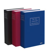 İnsafe ISC802B Orta Boy Kitap Şeklinde Gizli Kasa - Para Saklama Kasası (Mavi)