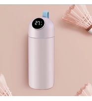 380ml Paslanmaz Çelik Lcd Ekran Akıllı Termos (Mor)
