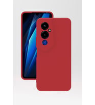 Tecno Pova 4 Pro Kılıf Kamera Korumalı Silikon Rubber Arka Kapak (Kırmızı)