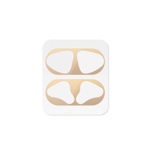 Apple Airpod 1. / 2. Nesil Kulaklık İçi Kir Toz Önleyici Sticker (Gold)