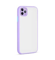 Uyumlu Model Apple iPhone 11 Pro Max Kılıf Kamera Korumalı Mat Kapak (Lila)