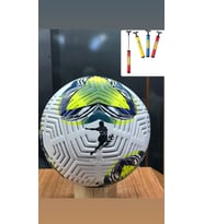 Dikişli Futbol Topu A Kalite 5 Numara Şişirme Pompası Hediyeli (Sarı)