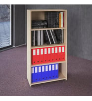 Vena Merve Raflı Ofis Dosya Dolap Kitaplık Genişlik:65 cm Derinlik:30 cm Yükseklik:125 cm (Akçaağaç Rengi )