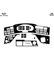 Meriç® Setra S 417 HDH Ön Torpido Kaplama Maun 35 Parça 2002-› (Piano Black)