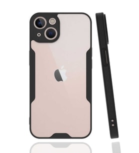 Apple iPhone 13 Mini Kılıf Zore Parfe Kenarları Pastel Renk Silikon Kılıf (Siyah)