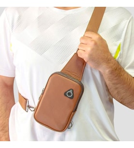 Lederax Hakiki Deri Mini Omuz Çantası LD531 (Taba)