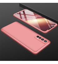 Realme 7 Kılıf 3 Parça Slim Sert Silikon Kapak AYS (Rose)