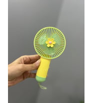 Mini Sevimli Taşınabilir 3 Kademeli El Fanı Usb Soğutucu Vantilatör (Sarı)