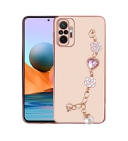 Xiaomi Redmi Note 10 Pro Kılıf El Tutamaçlı Taka Silikon Kılıf (Pembe)